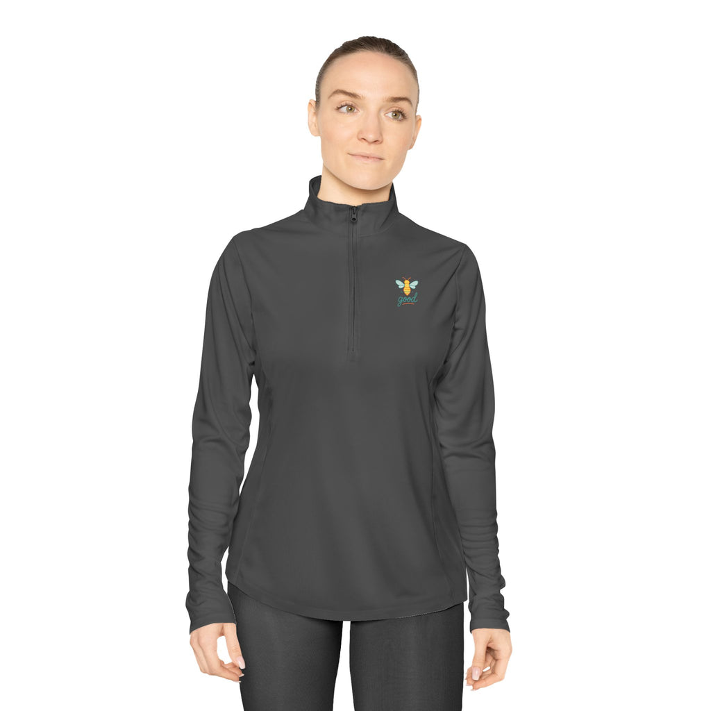 Ladies Quarter-Zip Pullover - Cozy Activewear for All Seasons