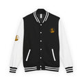 Retro Varsity Letterman Jacket for Unisex - Sporty Style with Golden Emblem