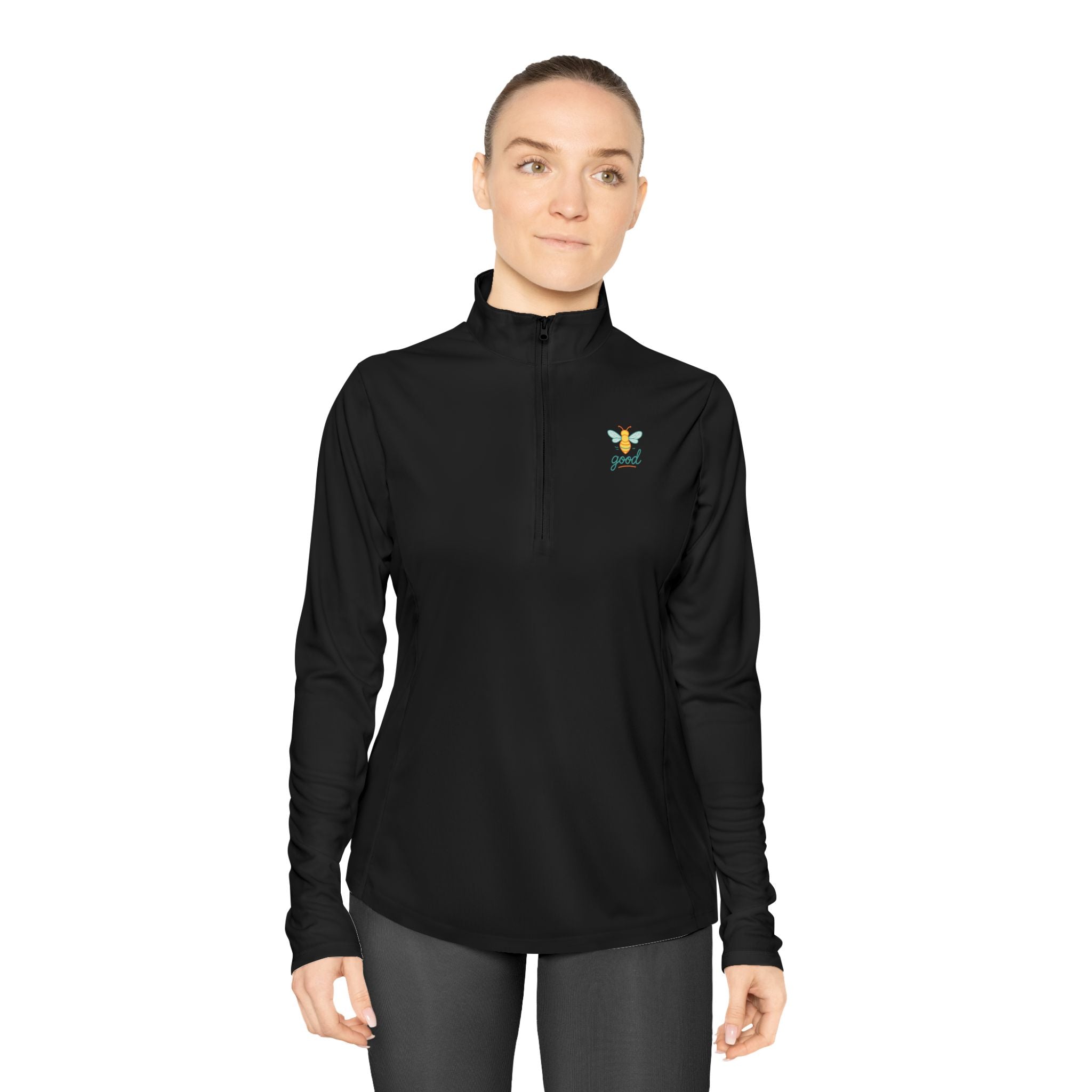 Ladies Quarter-Zip Pullover - Cozy Activewear for All Seasons
