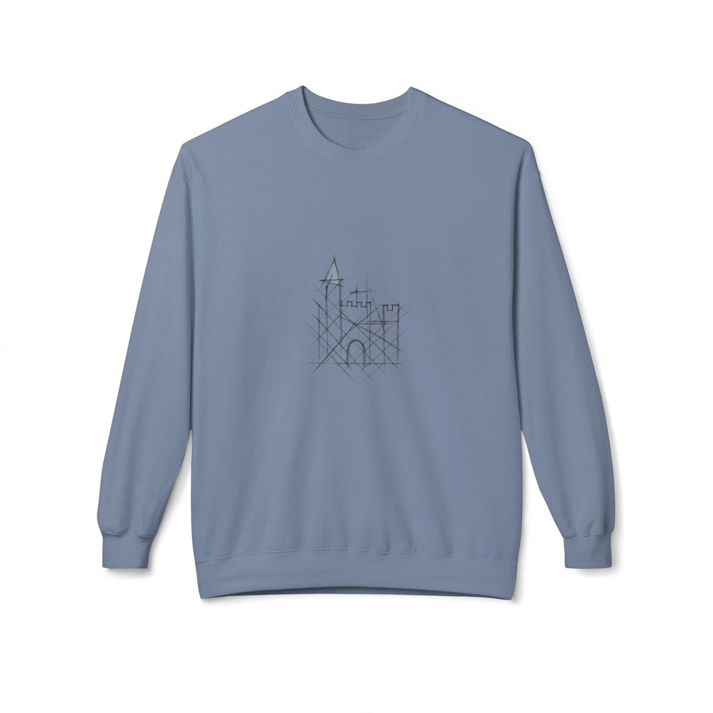 Cozy Castle Graphic Crewneck Sweatshirt