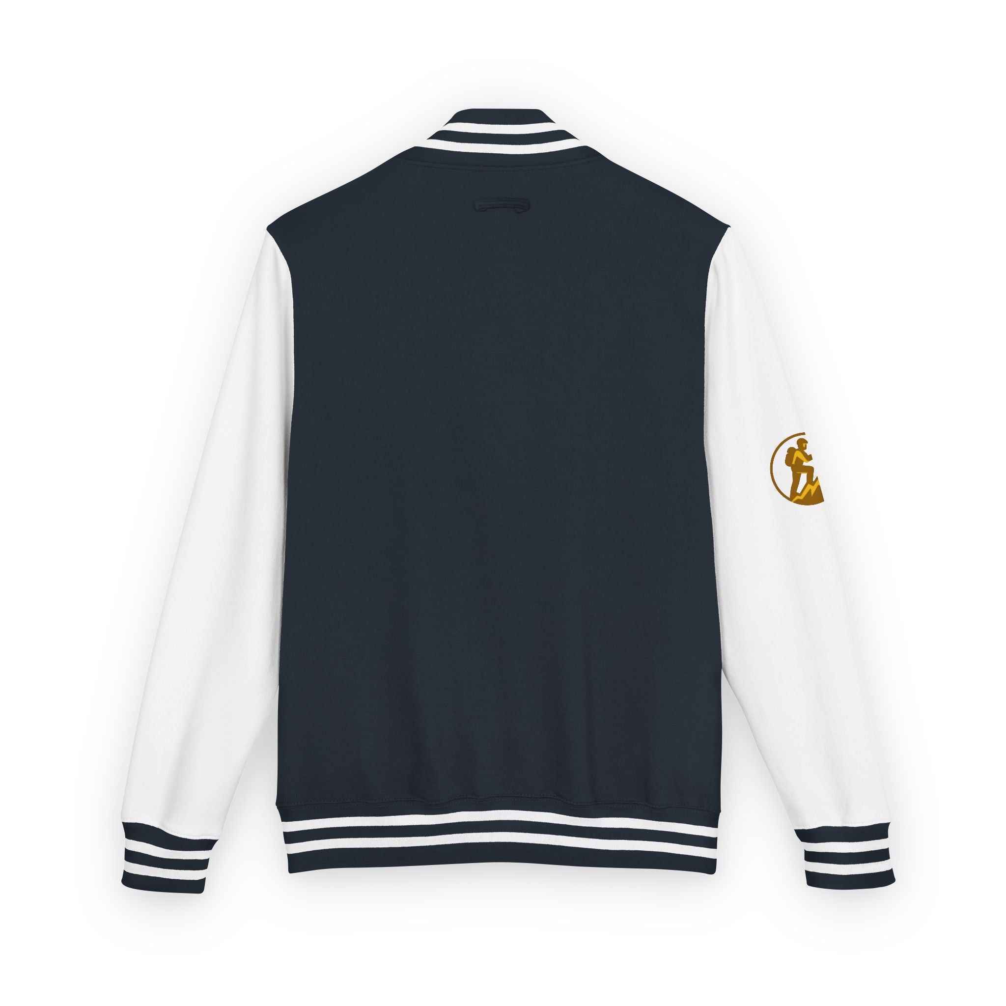 Retro Varsity Letterman Jacket for Unisex - Sporty Style with Golden Emblem
