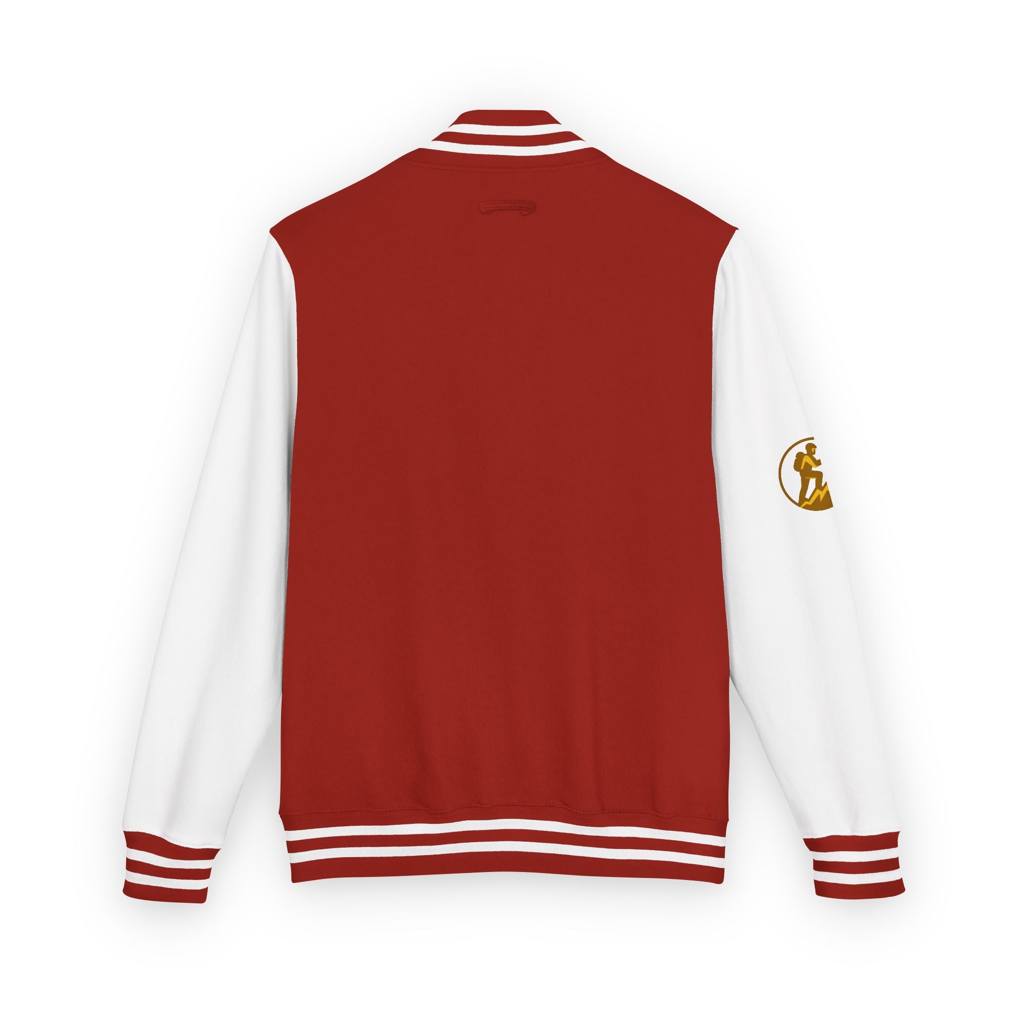 Retro Varsity Letterman Jacket for Unisex - Sporty Style with Golden Emblem