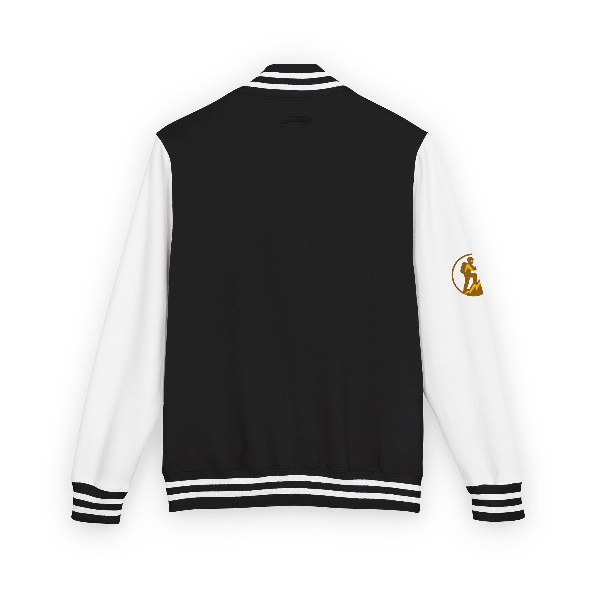 Retro Varsity Letterman Jacket for Unisex - Sporty Style with Golden Emblem