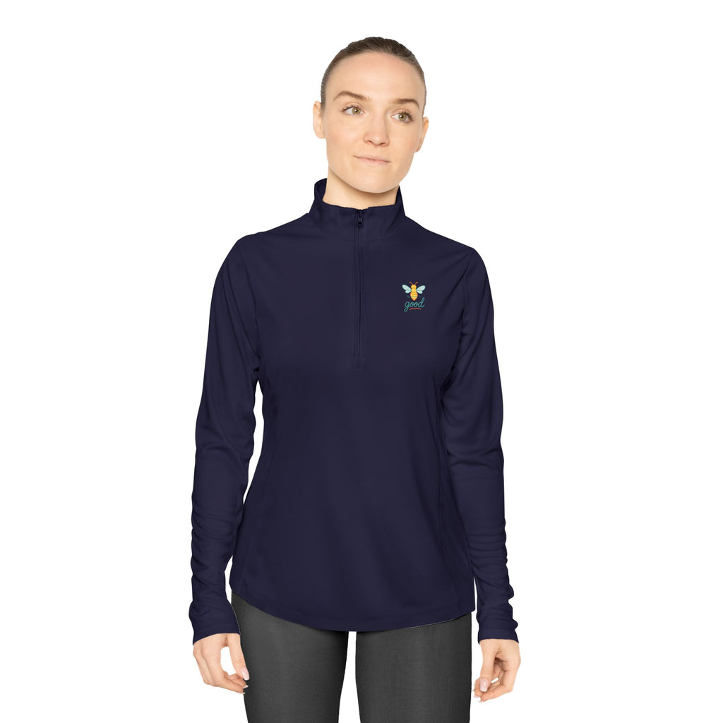 Ladies Quarter-Zip Pullover - Cozy Activewear for All Seasons