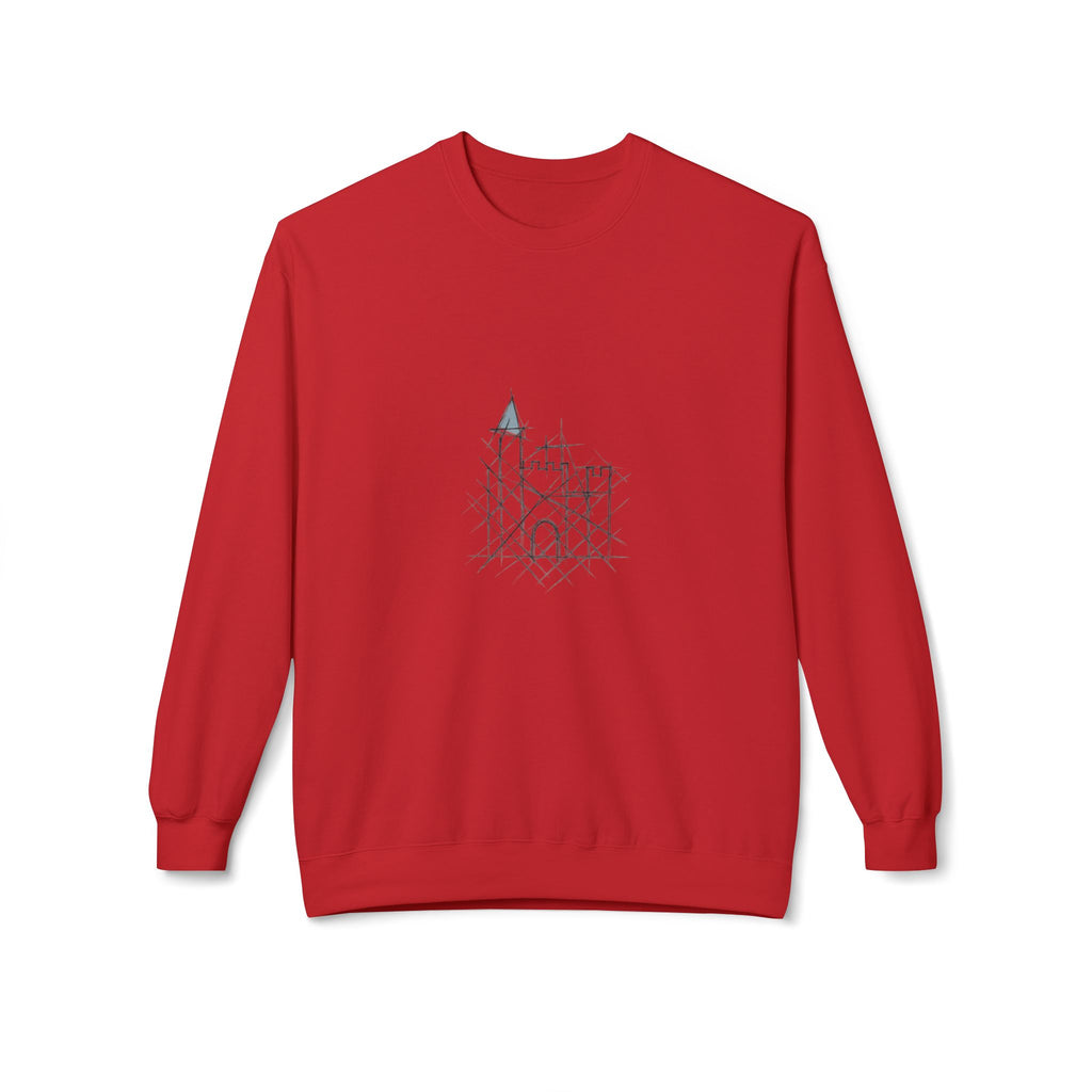 Cozy Castle Graphic Crewneck Sweatshirt